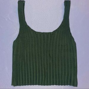 SHEIN army green ribbed tank top
Size Medium (6)